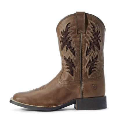 Ariat Cowboy VentTEK Kahverengi Western Csizma Çocuk (27410-312)